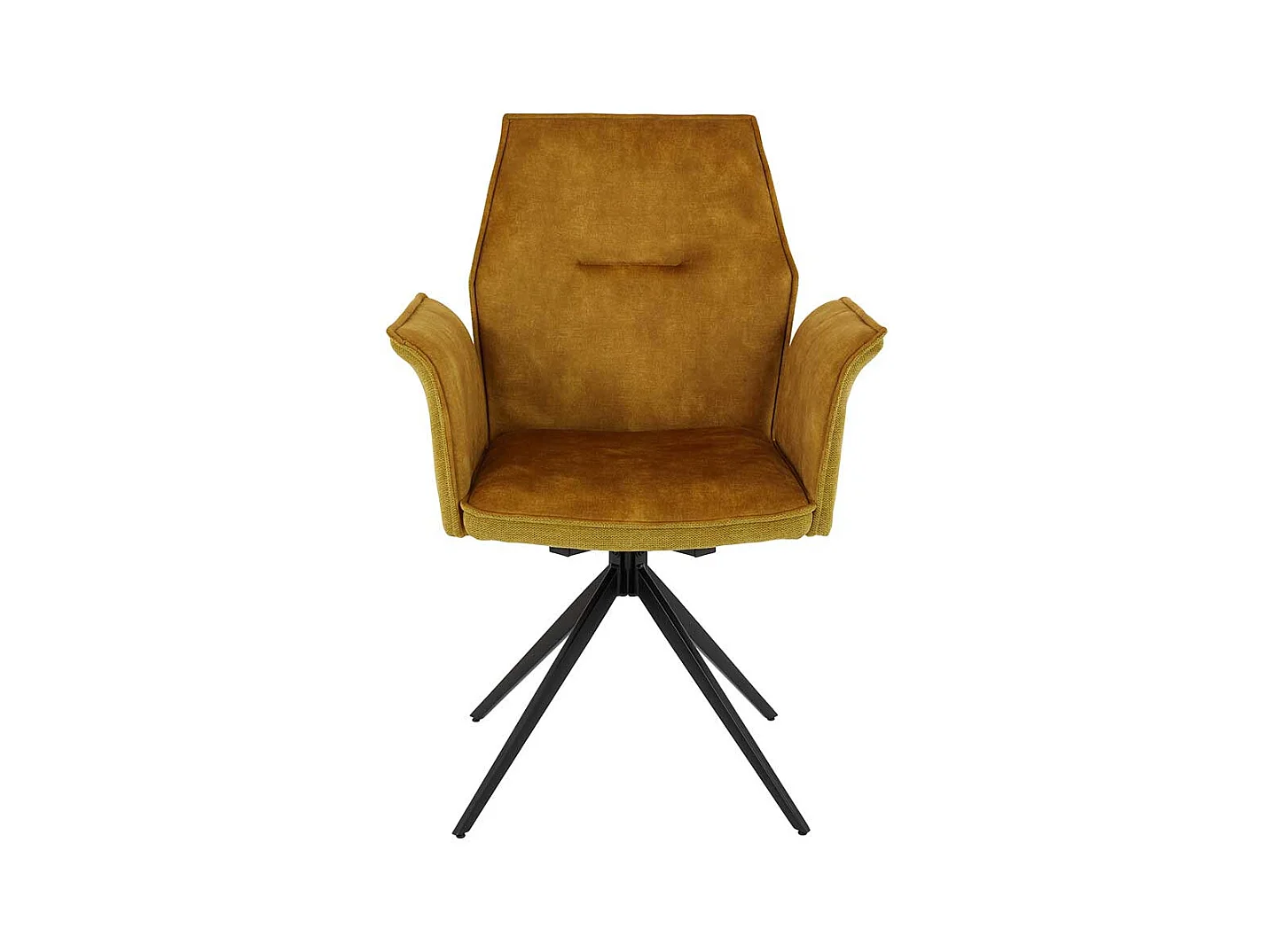 Esszimmerarmlehnstuhl in Goldfarben Gestell aus Metall (4er Set)