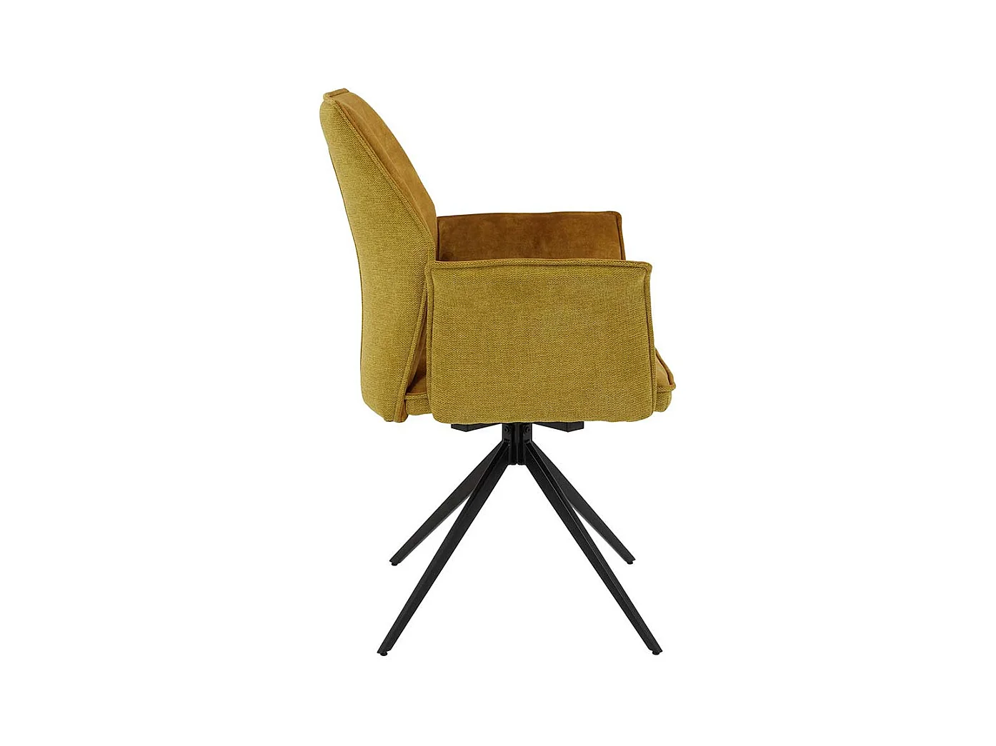 Esszimmerarmlehnstuhl in Goldfarben Gestell aus Metall (4er Set)