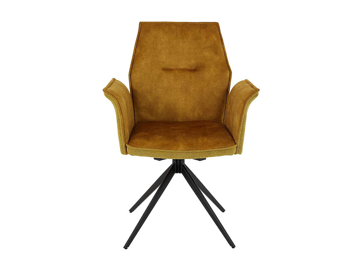 Esszimmerarmlehnstuhl in Goldfarben Gestell aus Metall (4er Set)