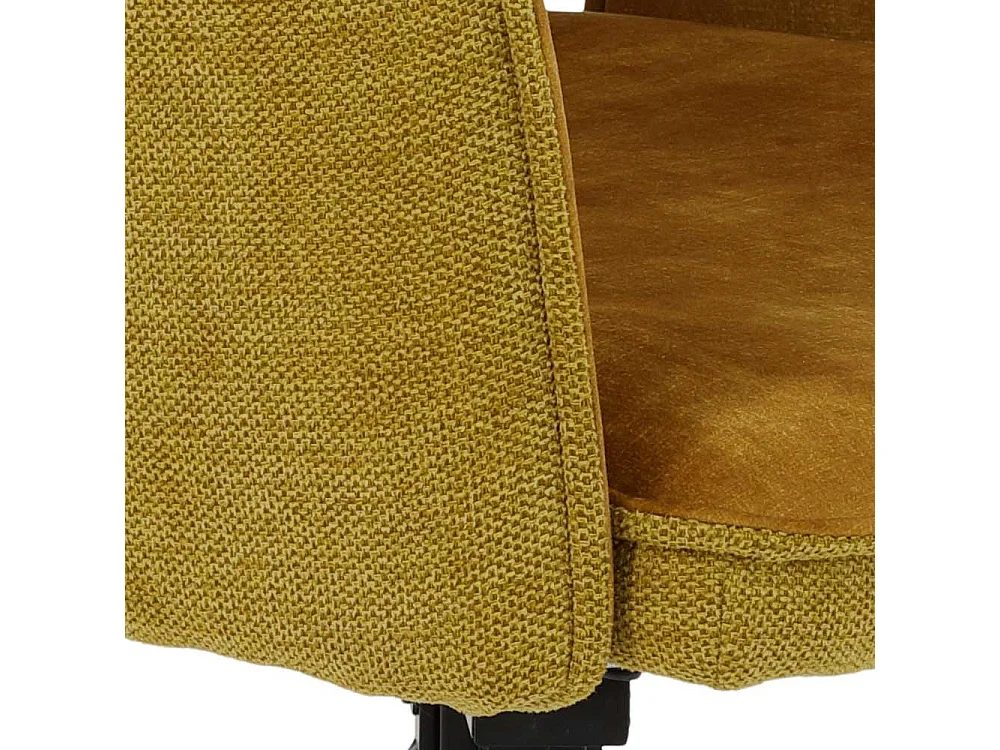 Esszimmerarmlehnstuhl in Goldfarben Gestell aus Metall (4er Set)