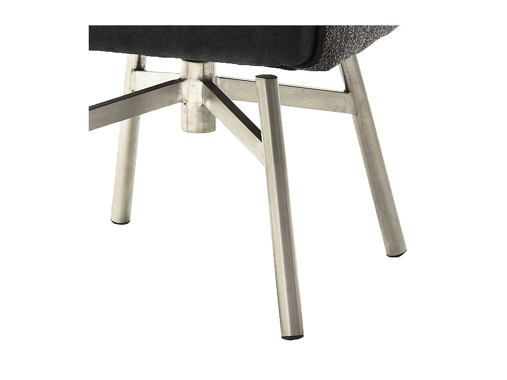 Polsterst�hle in Anthrazit Stoff drehbar (2er Set)