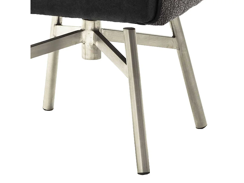 Polsterst�hle in Anthrazit Stoff drehbar (2er Set)