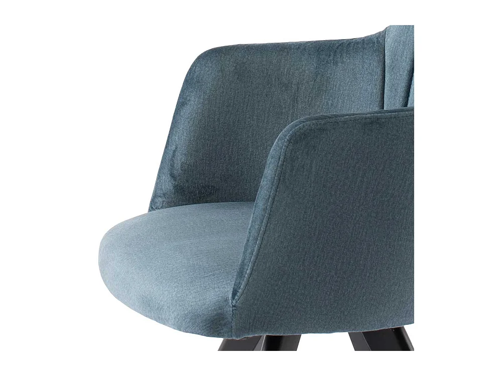 Esszimmerarmlehnstuhl in Blau Schwarz