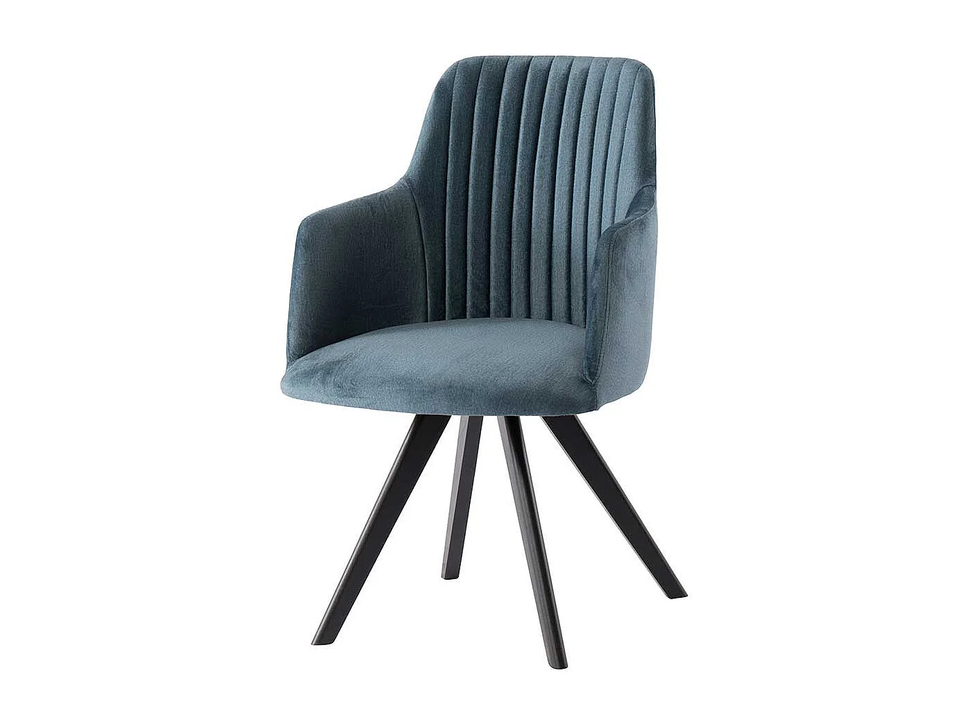 Esszimmerarmlehnstuhl in Blau Schwarz