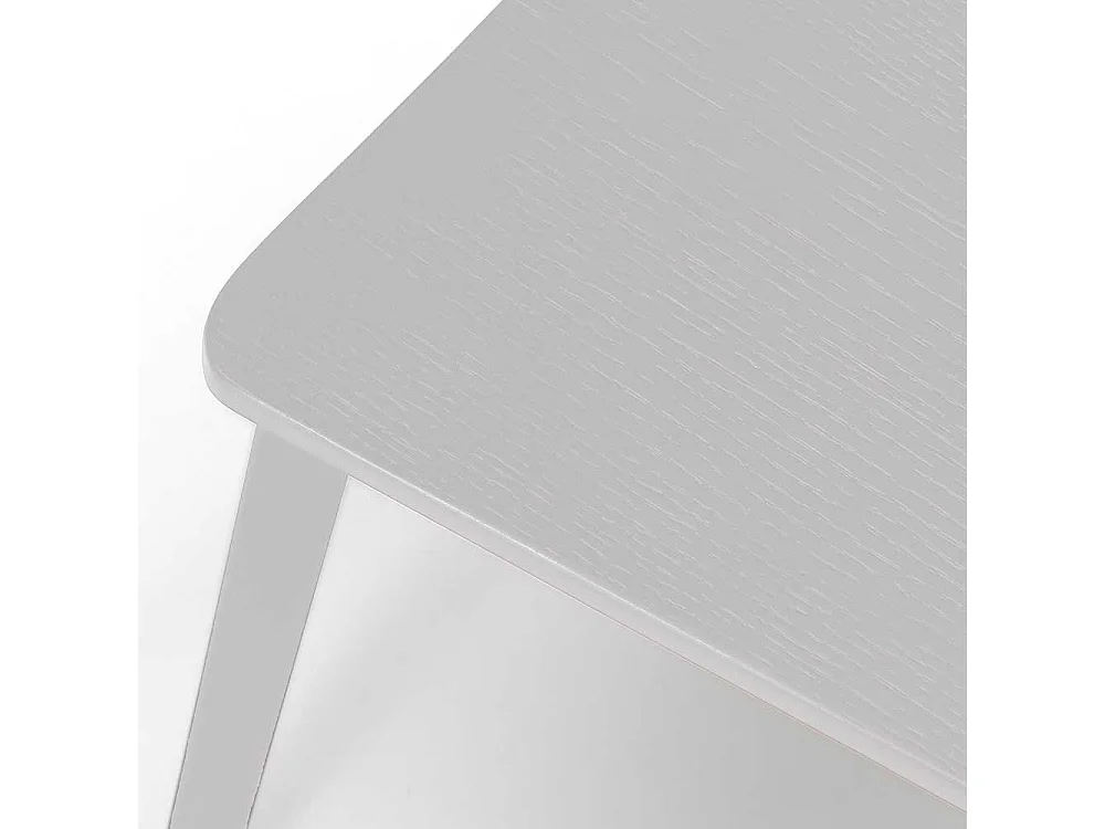 Esstischstuhl in Weiß Schichtholz und Metall (4er Set)