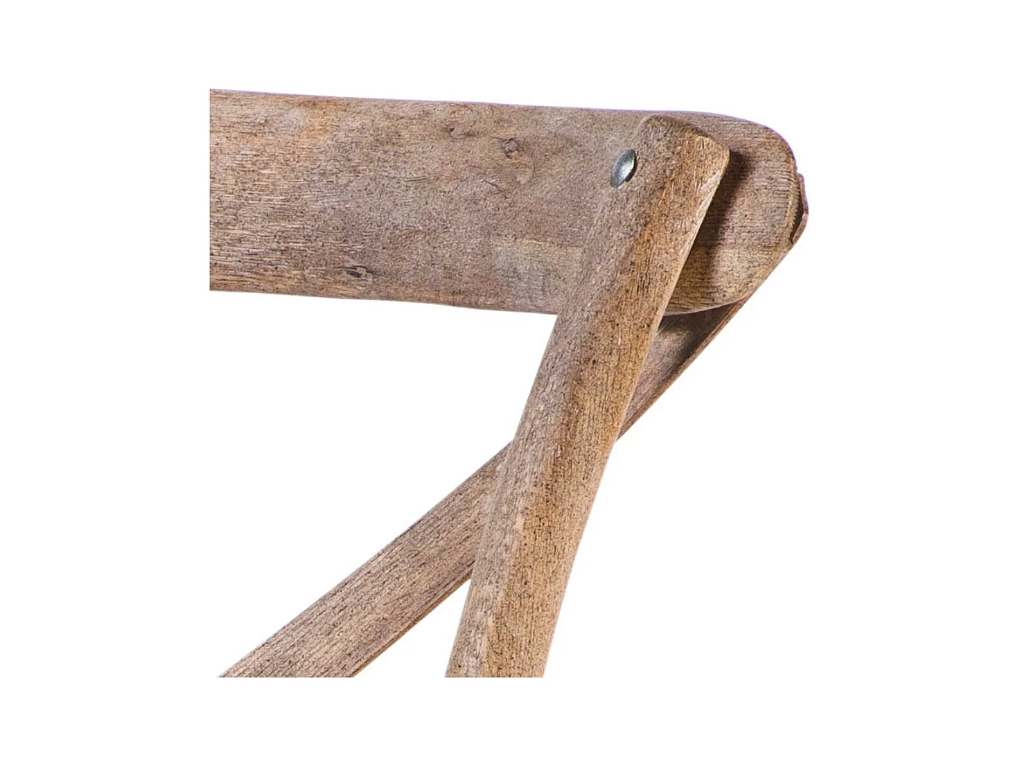 Küchenstuhl aus Eiche Massivholz udn Rattan Grey Wash