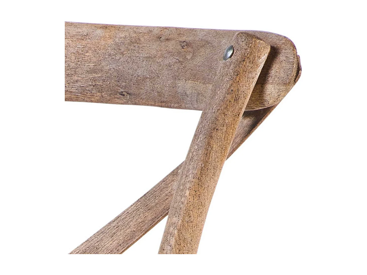 Küchenstuhl aus Eiche Massivholz udn Rattan Grey Wash