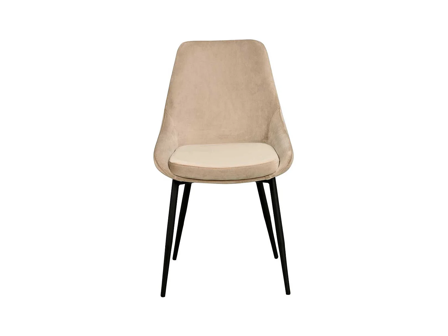 Esszimmerstuhl Set in Beige und Schwarz 85 cm hoch (2er Set)