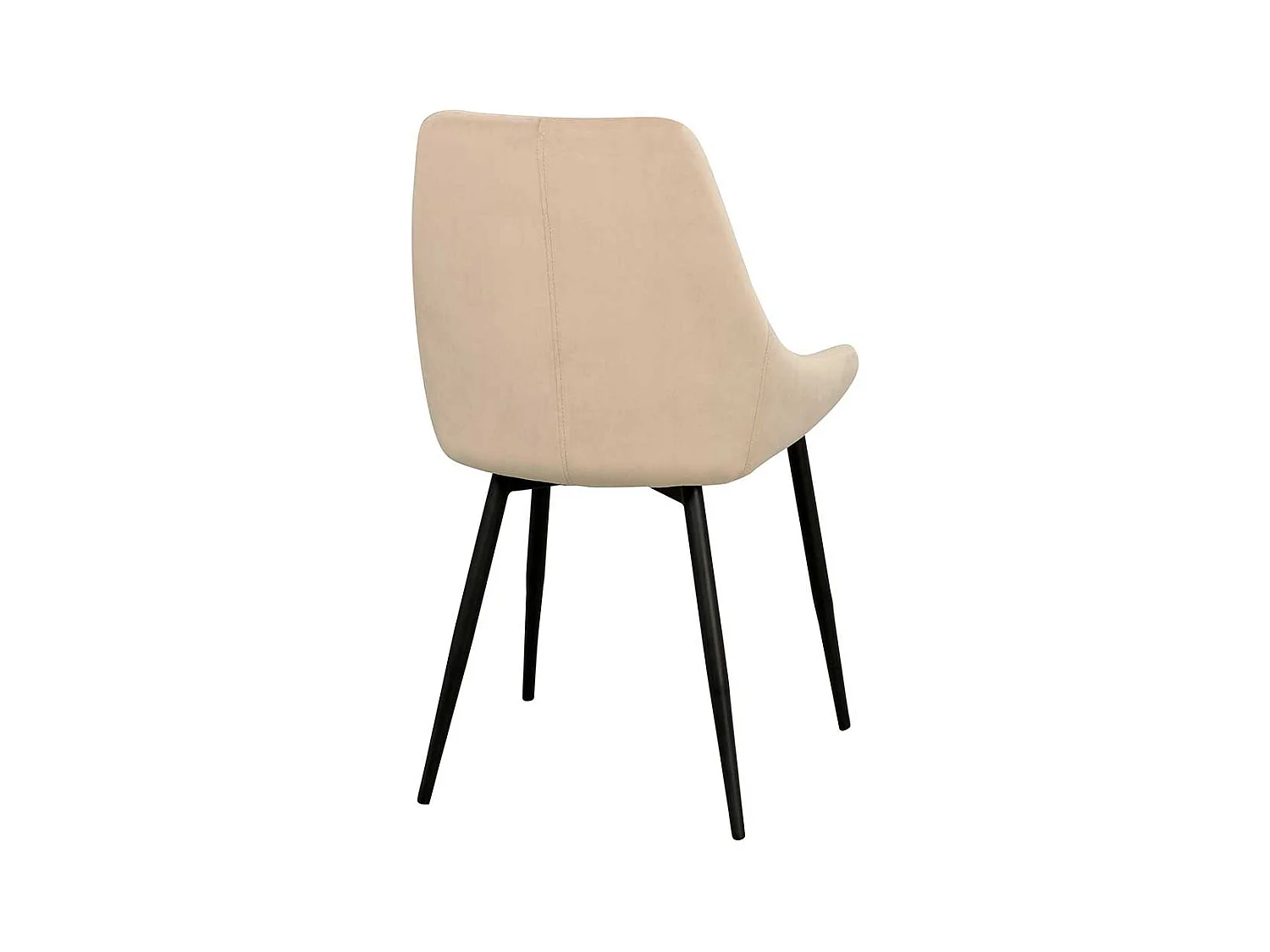 Esszimmerstuhl Set in Beige und Schwarz 85 cm hoch (2er Set)