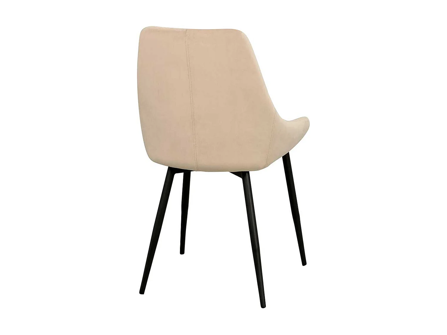 Esszimmerstuhl Set in Beige und Schwarz 85 cm hoch (2er Set)