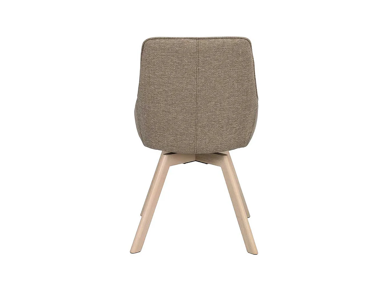 Stuhl Küche Küchenstuhl in Beigegrau und Holz White Wash (2er Set)