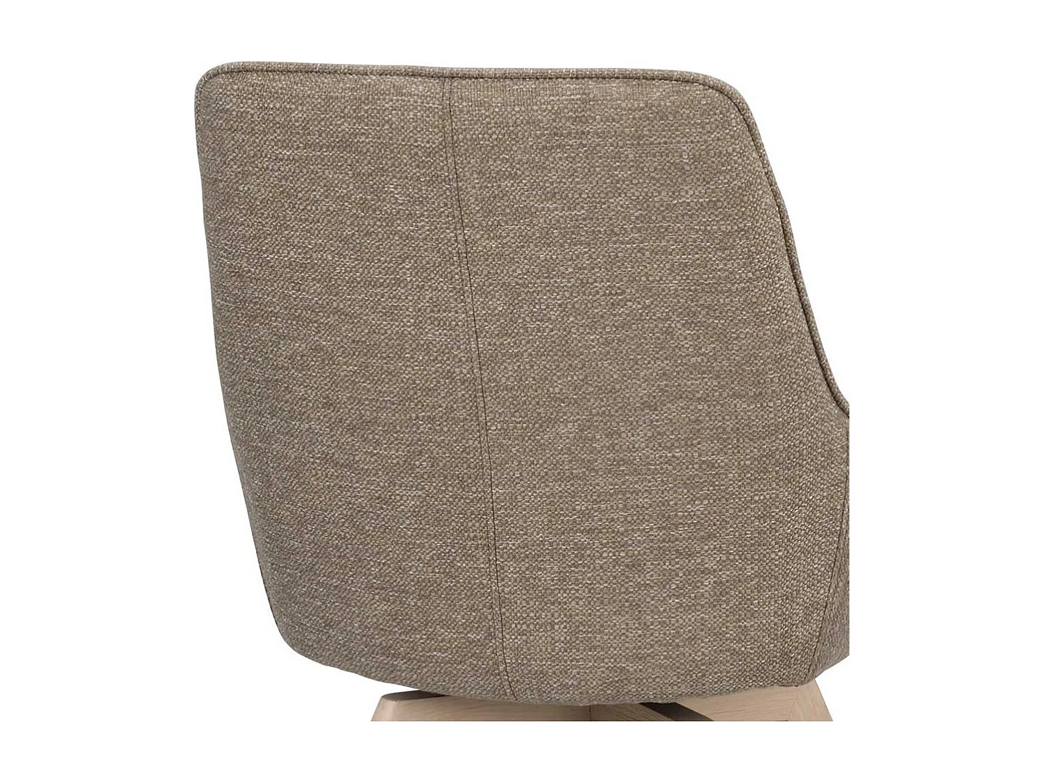 Stuhl Küche Küchenstuhl in Beigegrau und Holz White Wash (2er Set)