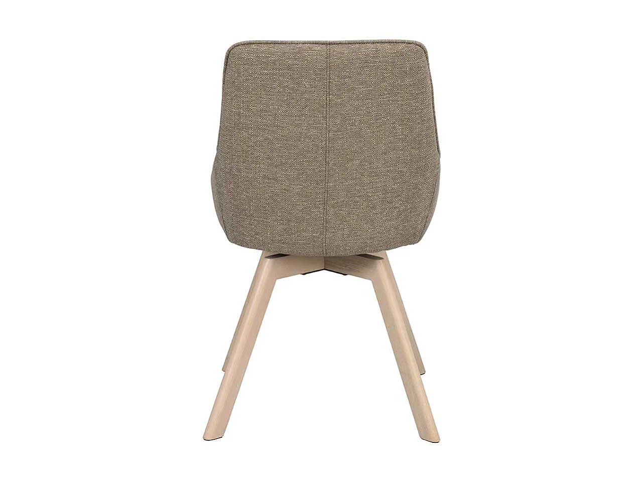 Stuhl Küche Küchenstuhl in Beigegrau und Holz White Wash (2er Set)