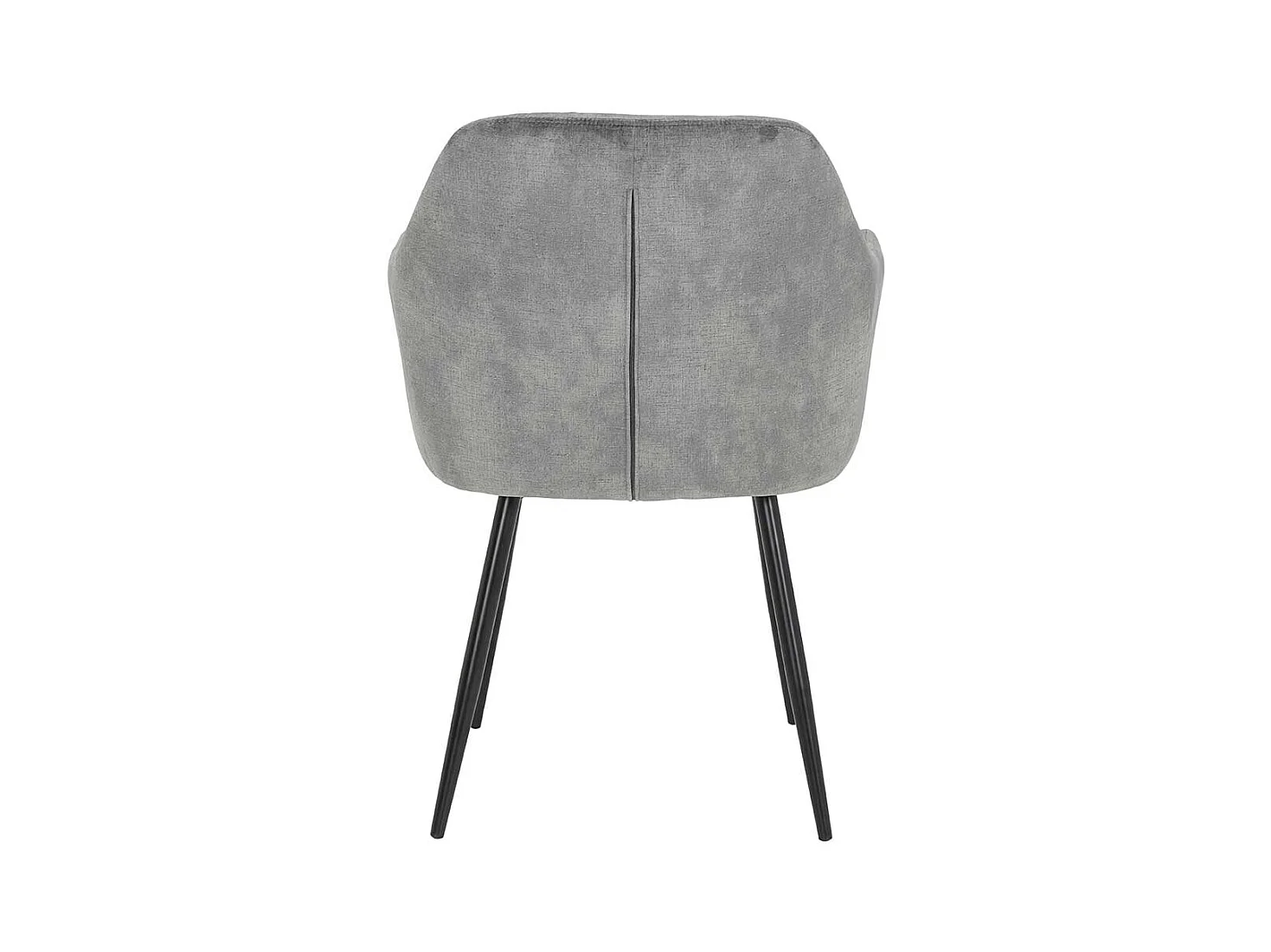Esszimmerstuehle in Grau Samtvelours Gestell aus Metall (2er Set)