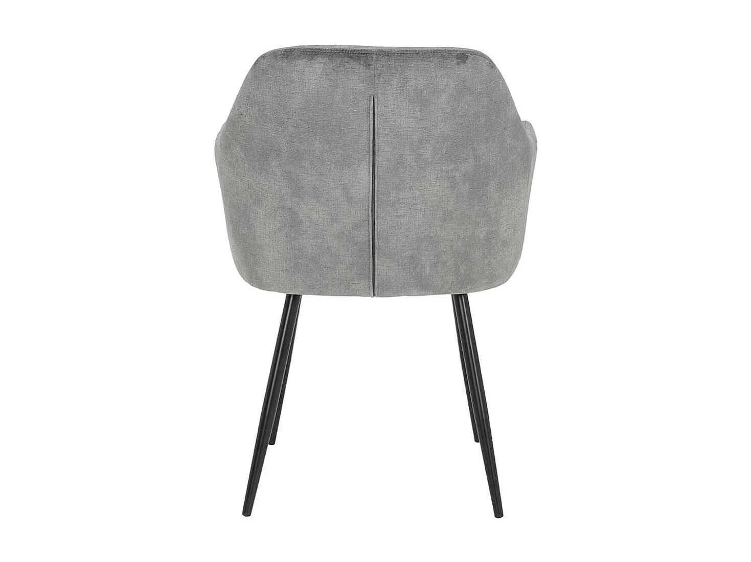 Esszimmerstuehle in Grau Samtvelours Gestell aus Metall (2er Set)