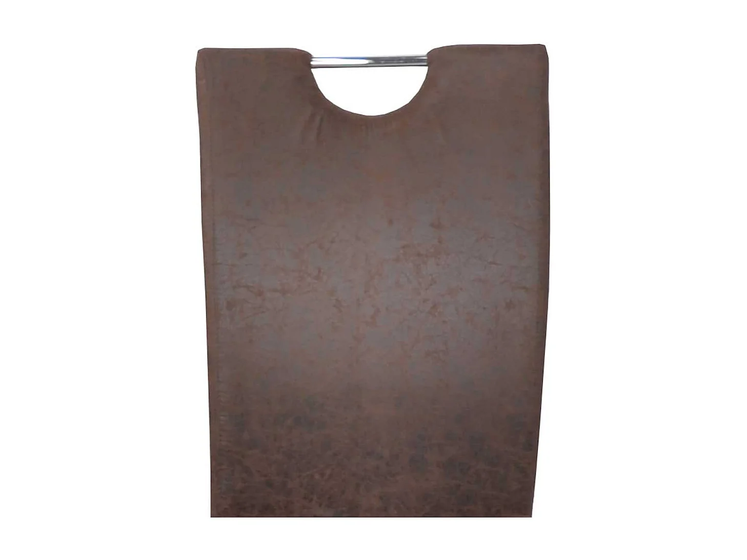 Freischwinger Stühle in Braun Kunstleder verchromtem Metallgestell (4er Set)