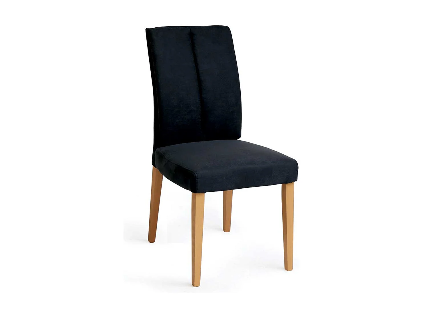 Lehnstuhl in Anthrazit Microfaser Gestell aus Buche Massivholz (2er Set)