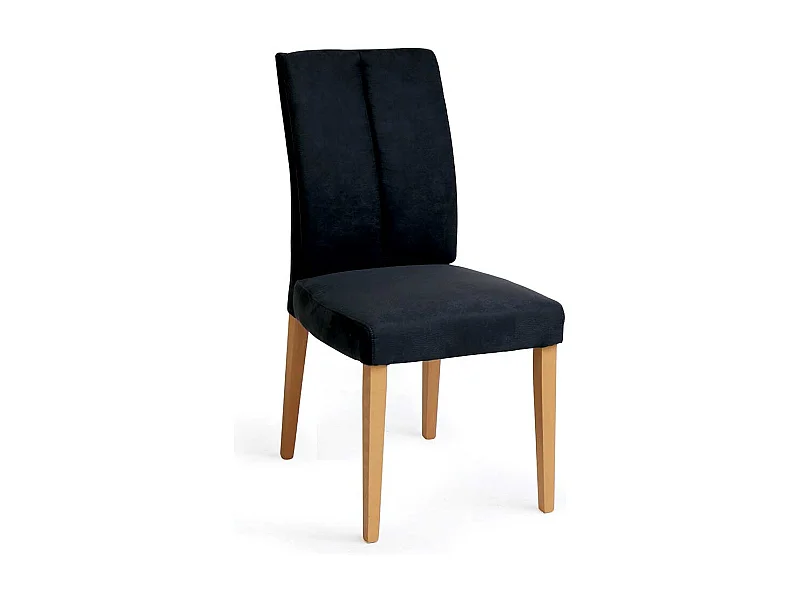 Lehnstuhl in Anthrazit Microfaser Gestell aus Buche Massivholz (2er Set)