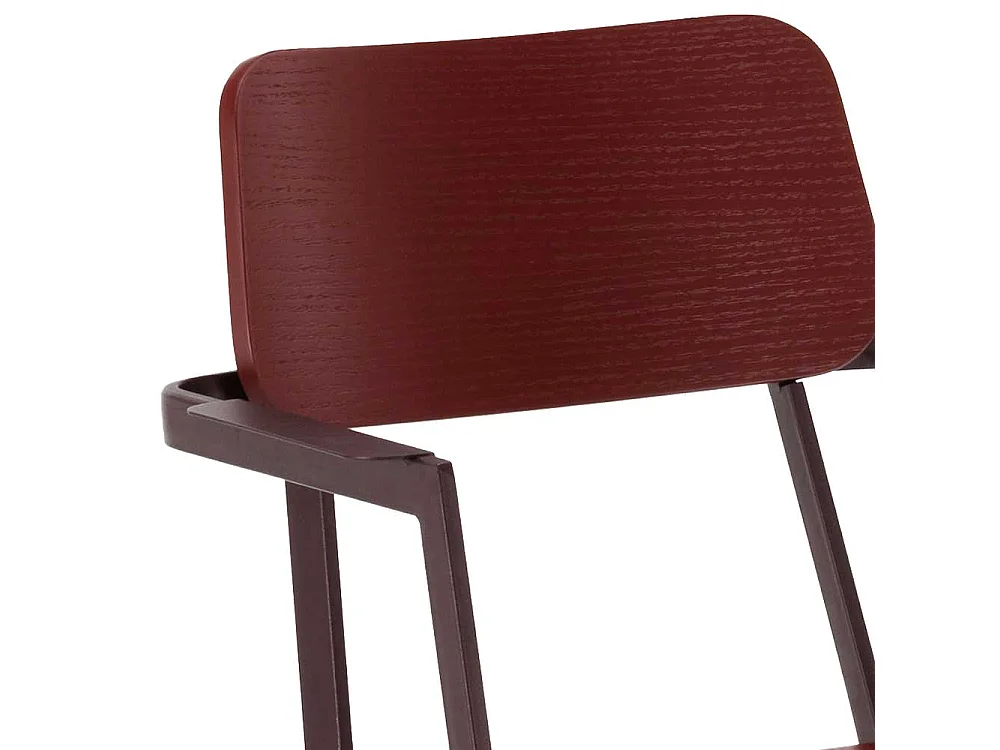 Esstisch Stühle in Violett Armlehnen (4er Set)