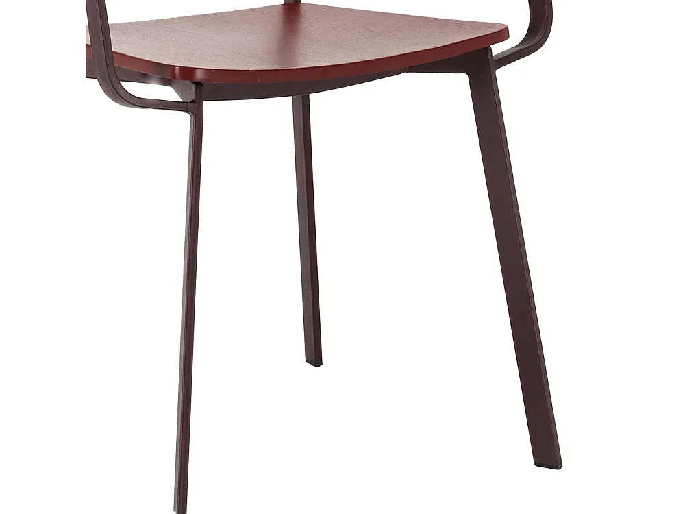 Esstisch Stühle in Violett Armlehnen (4er Set)