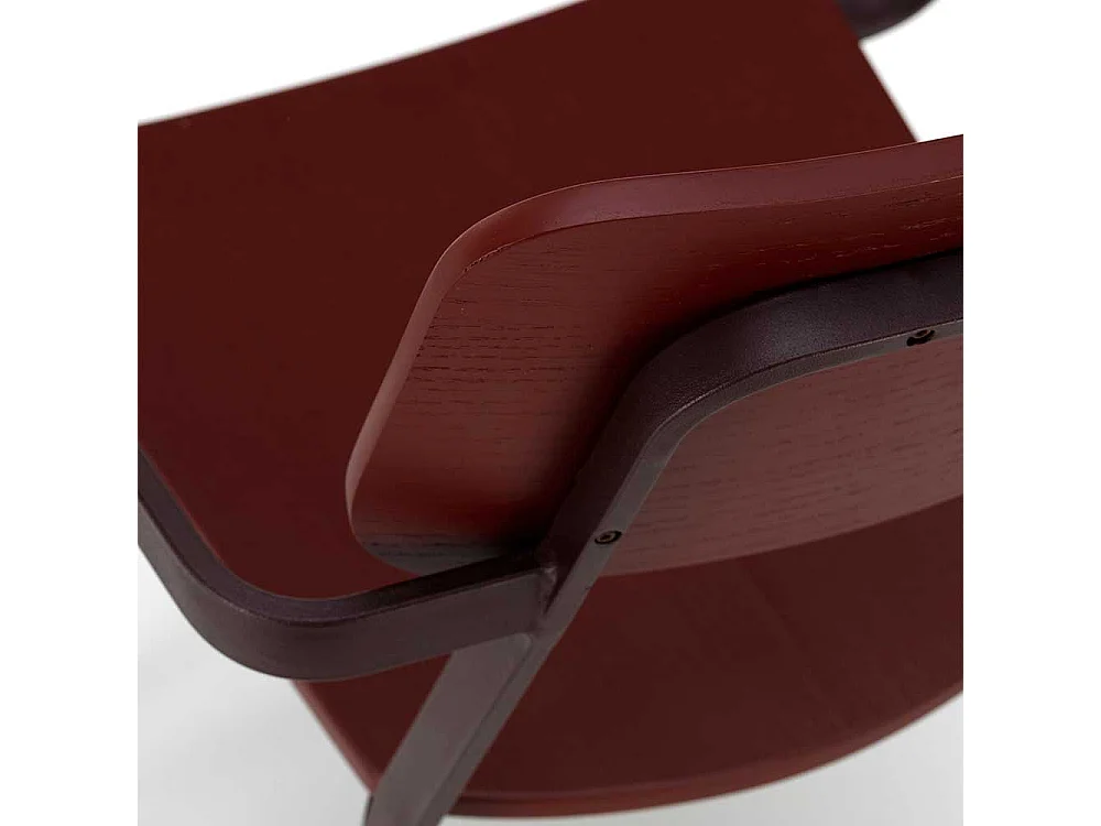 Esstisch Stühle in Violett Armlehnen (4er Set)