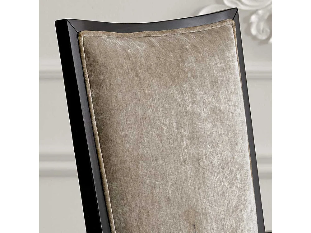 Armlehnenstuhl in italienischem Design Hellgrau und Schwarz