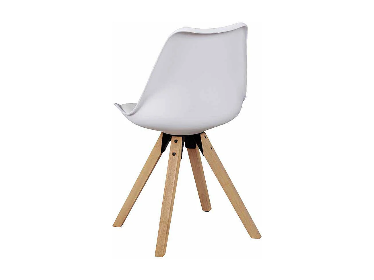 Stuhl Set mit Schalensitz Weiß (2er Set)