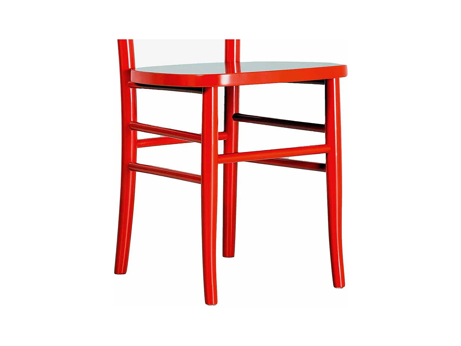 Stuhl Set in Rot Buche (2er Set)