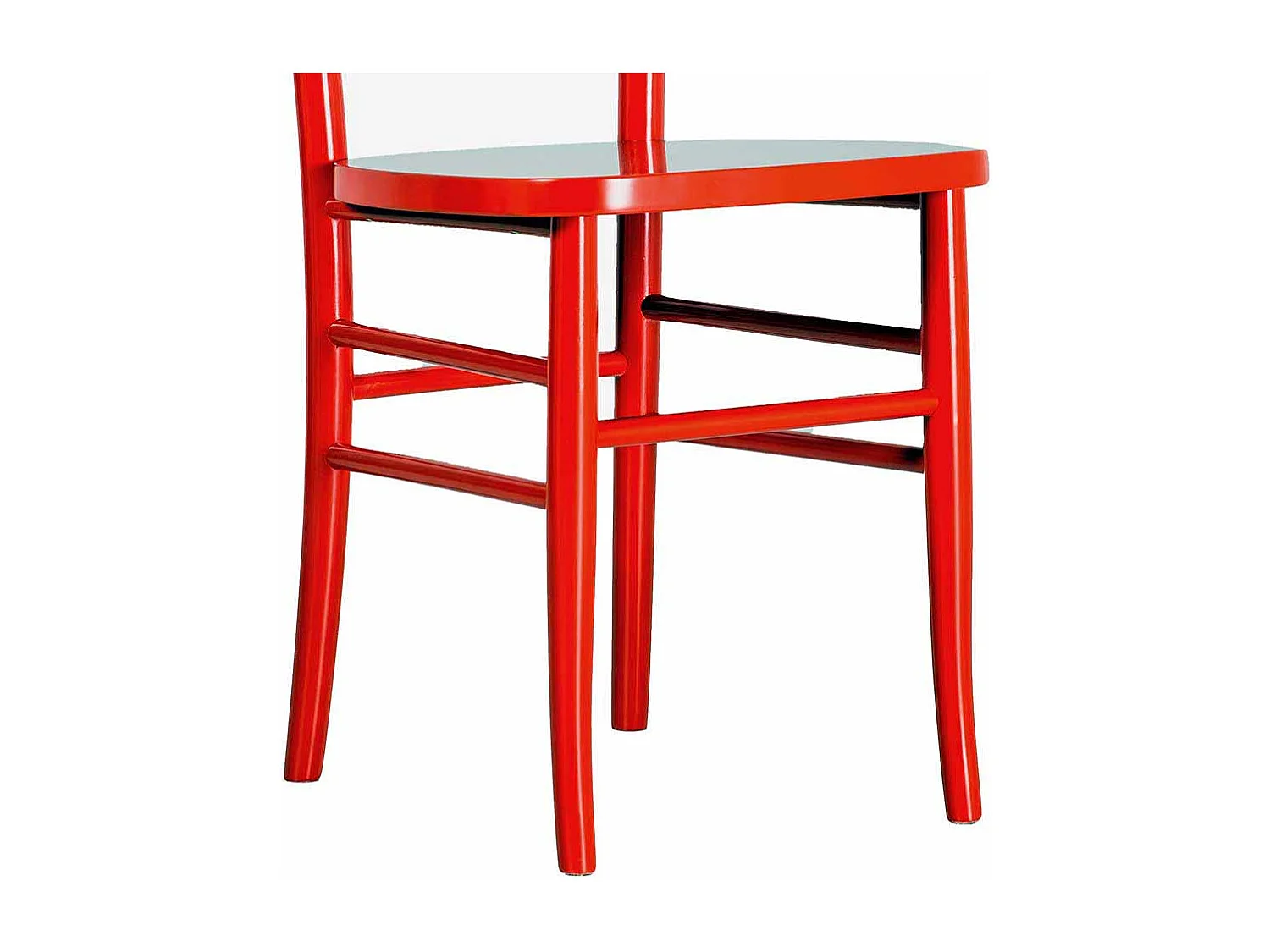 Stuhl Set in Rot Buche (2er Set)