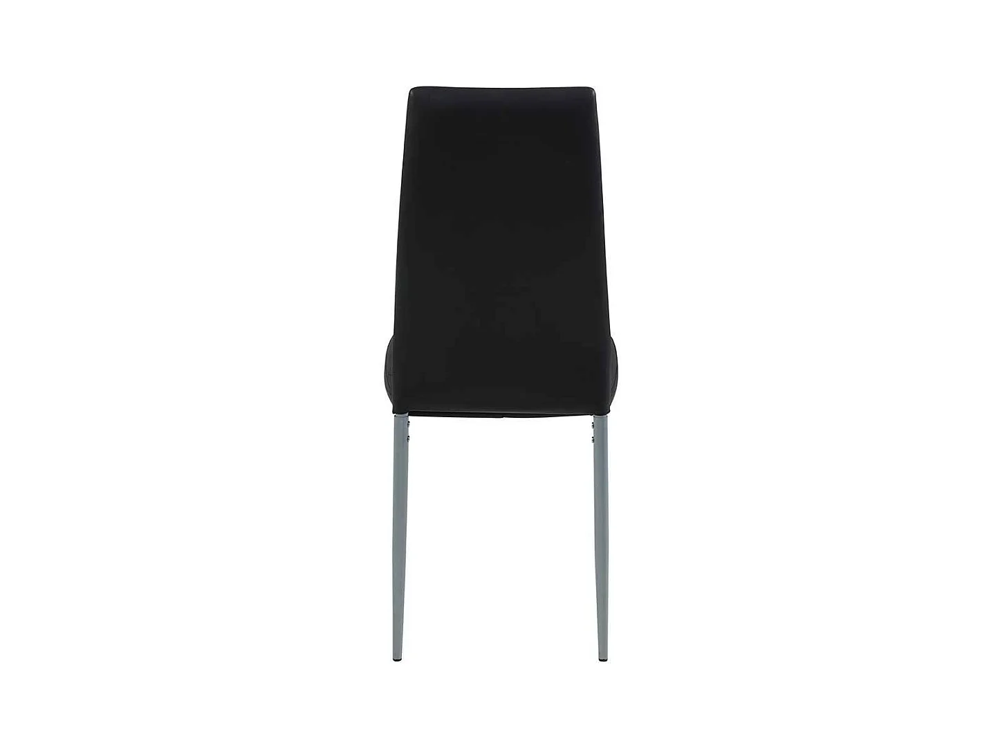 Esstisch Stühle in Schwarz Kunstleder hoher Lehne (2er Set)