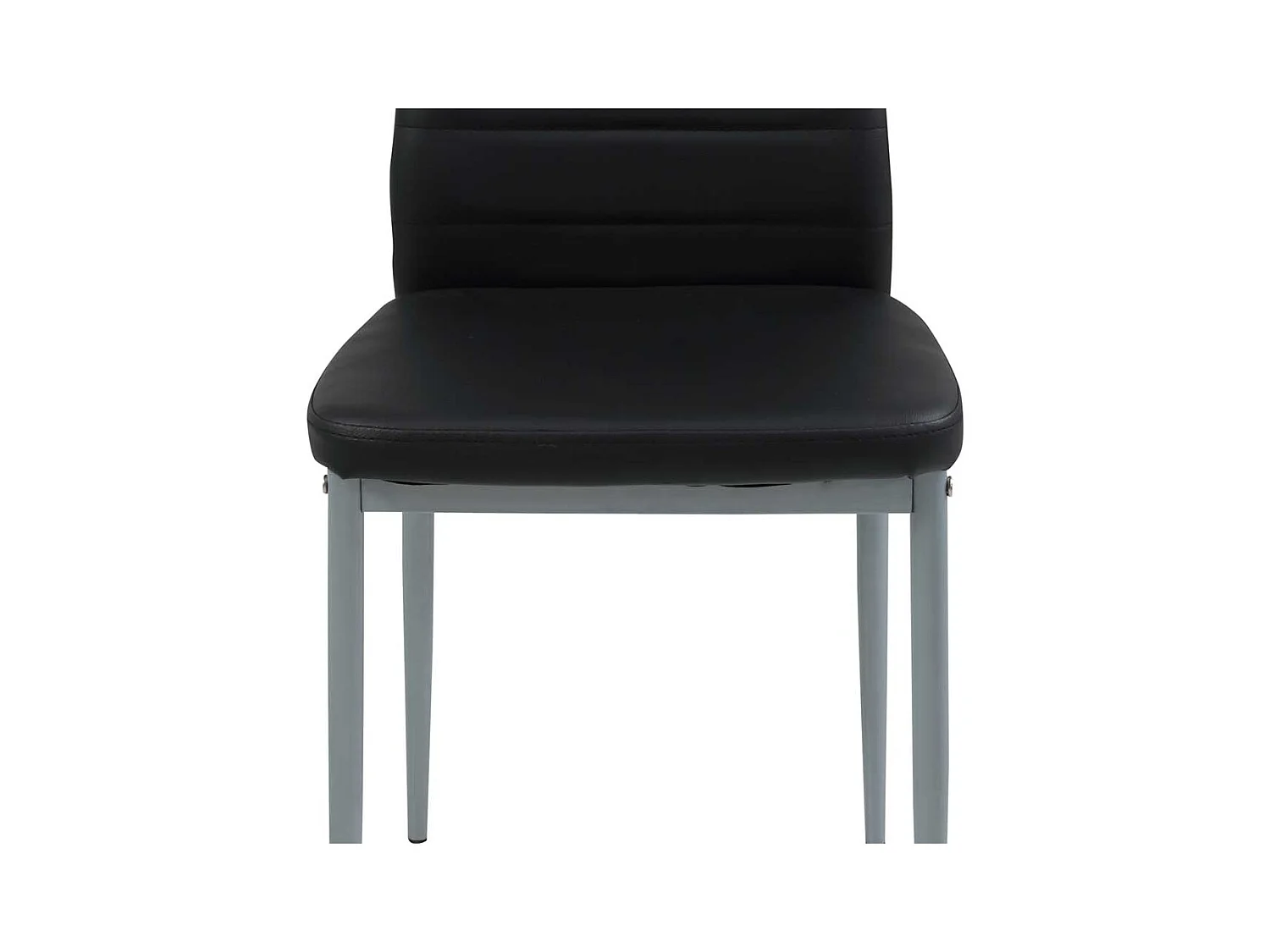 Esstisch Stühle in Schwarz Kunstleder hoher Lehne (2er Set)