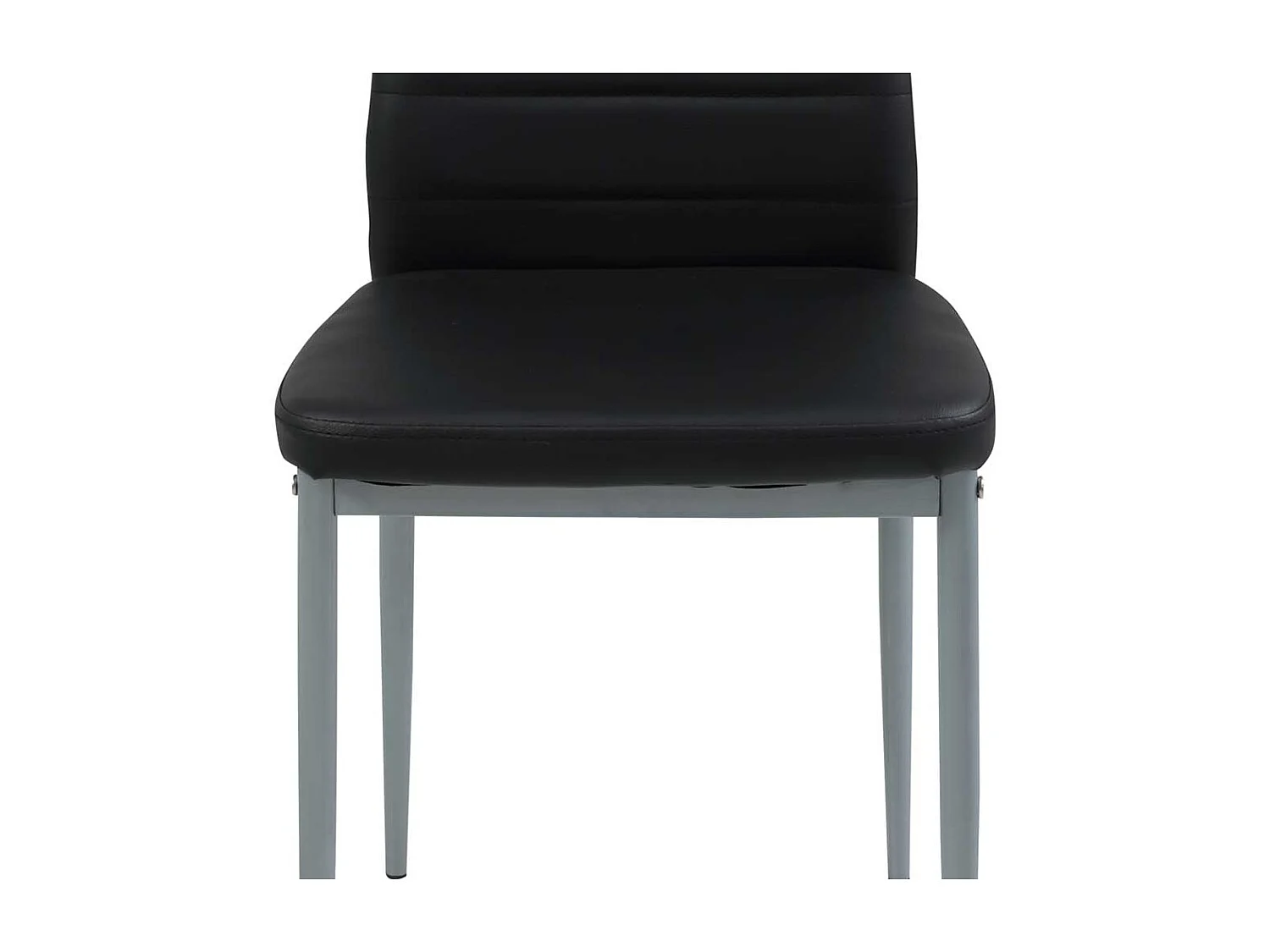 Esstisch Stühle in Schwarz Kunstleder hoher Lehne (2er Set)