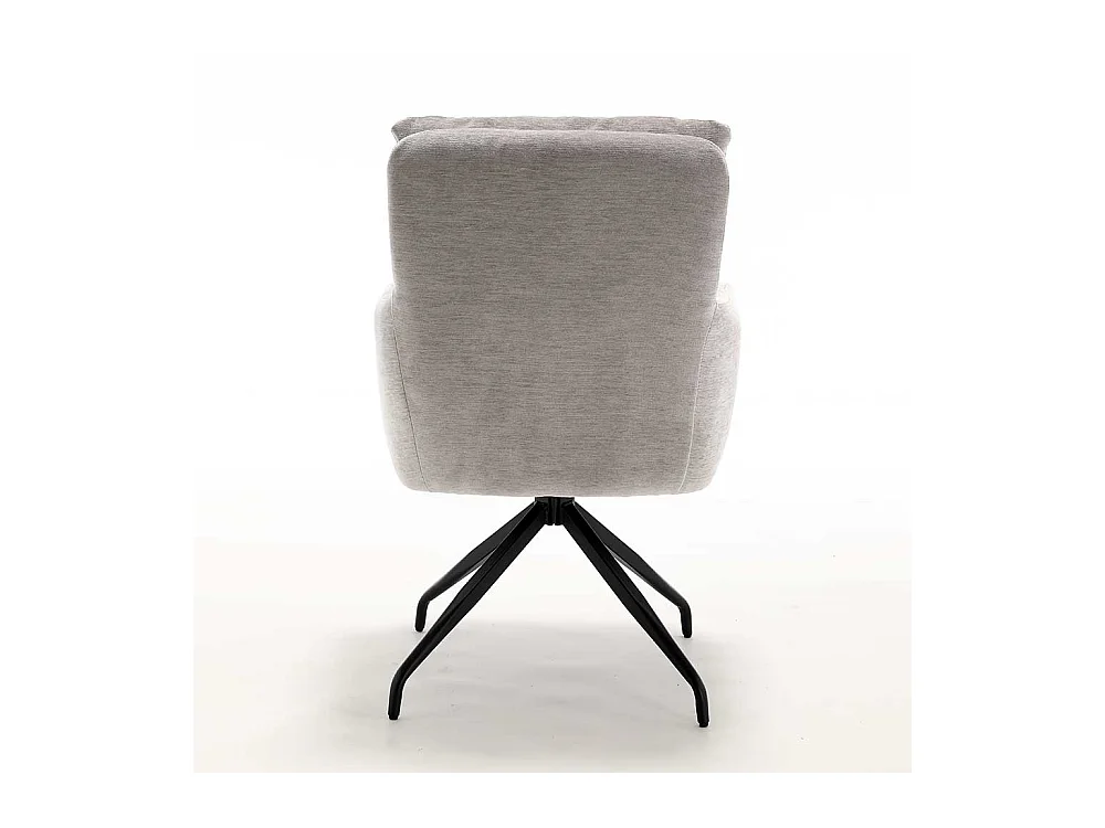 Esszimmerstuhl Armlehnstuhl drehbar in Taupe (2er Set)