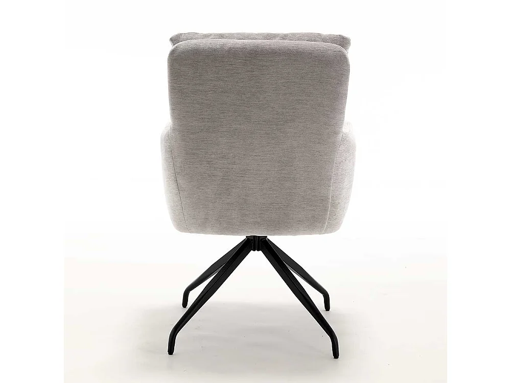 Esszimmerstuhl Armlehnstuhl drehbar in Taupe (2er Set)