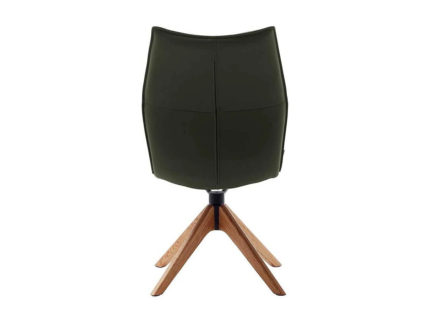 Essstuhl Küchenstuhl aus Echtleder und Eiche Massivholz (2er Set)