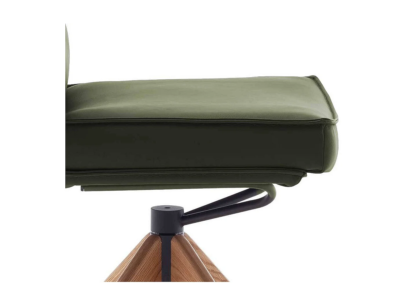 Essstuhl Küchenstuhl aus Echtleder und Eiche Massivholz (2er Set)