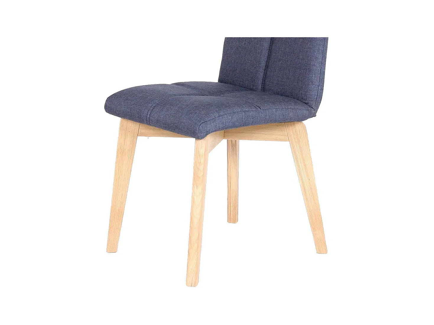 Esszimmerstuhl in Jeansblau gepolstert