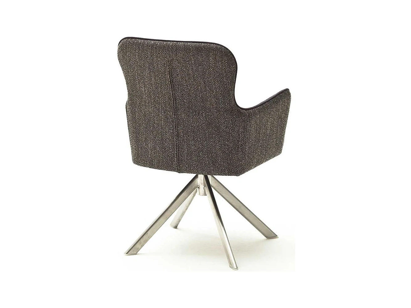 Esstisch Drehst�hle in Hellbraun Stoff Armlehnen (2er Set)