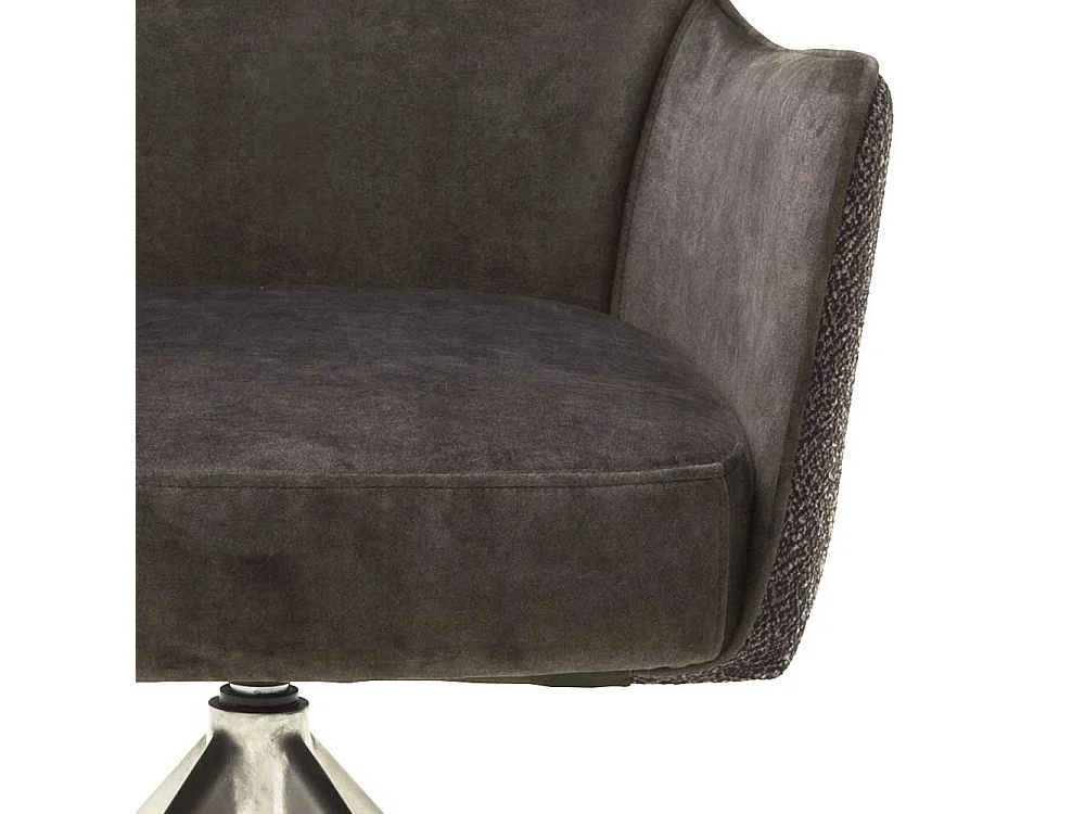 Esstisch Drehst�hle in Hellbraun Stoff Armlehnen (2er Set)