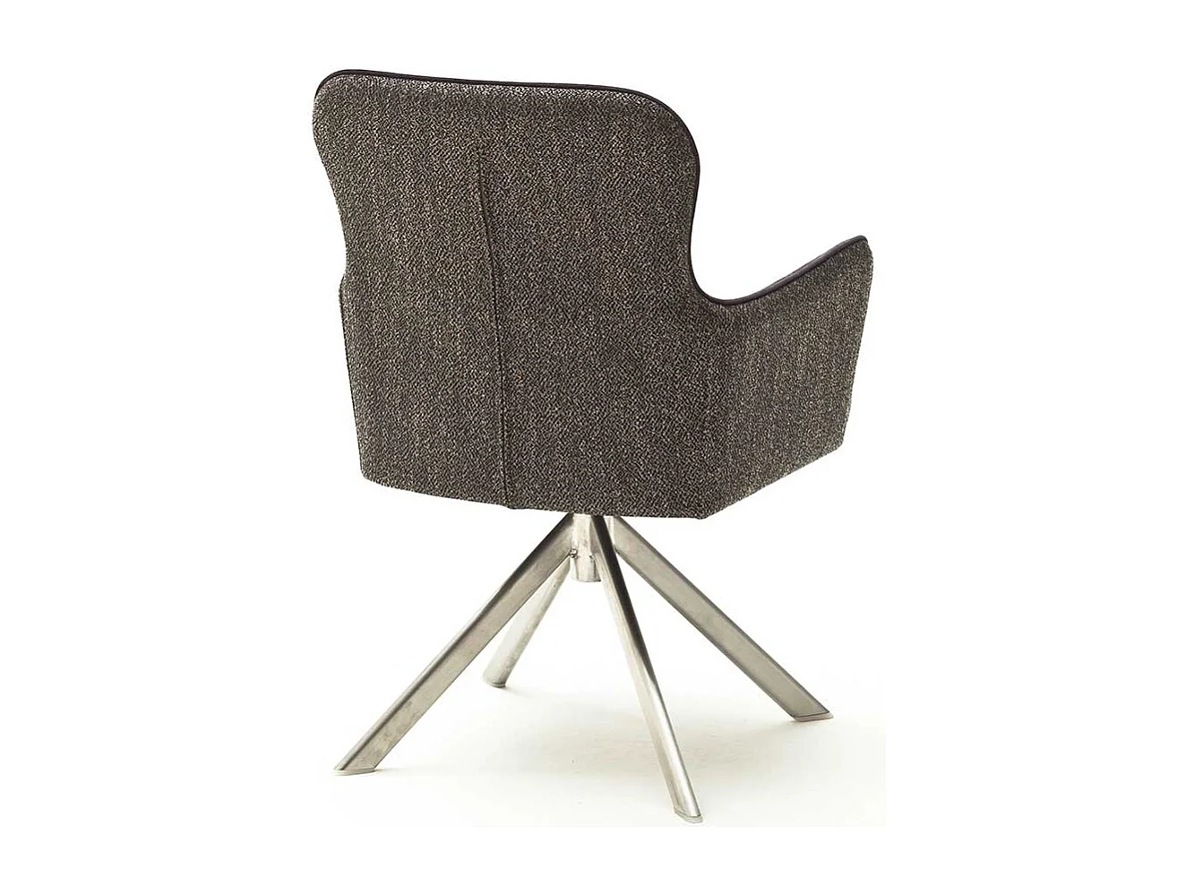 Esstisch Drehst�hle in Hellbraun Stoff Armlehnen (2er Set)