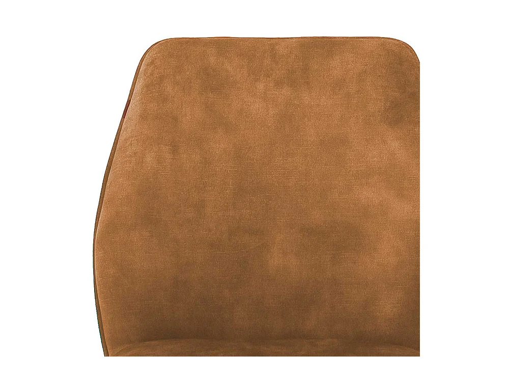 Velours Polsterstühle in Ocker Gelb mit Metalllgestell drehbar (2er Set)