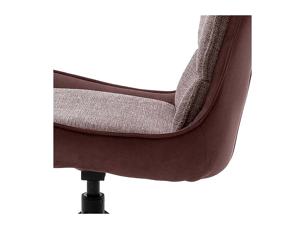 Esstisch St�hle in Rostfarben und Schwarz drehbar (2er Set)