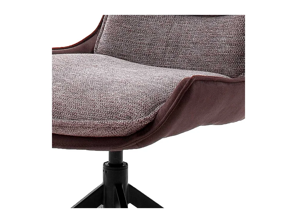 Esstisch St�hle in Rostfarben und Schwarz drehbar (2er Set)