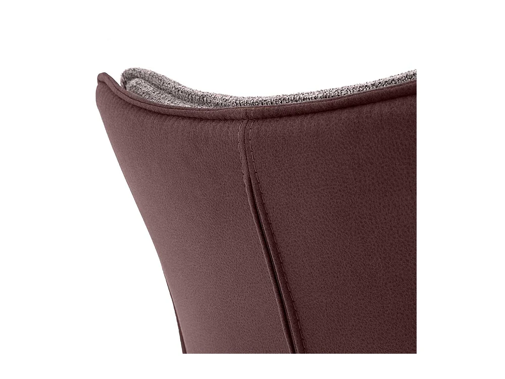 Esstisch St�hle in Rostfarben und Schwarz drehbar (2er Set)