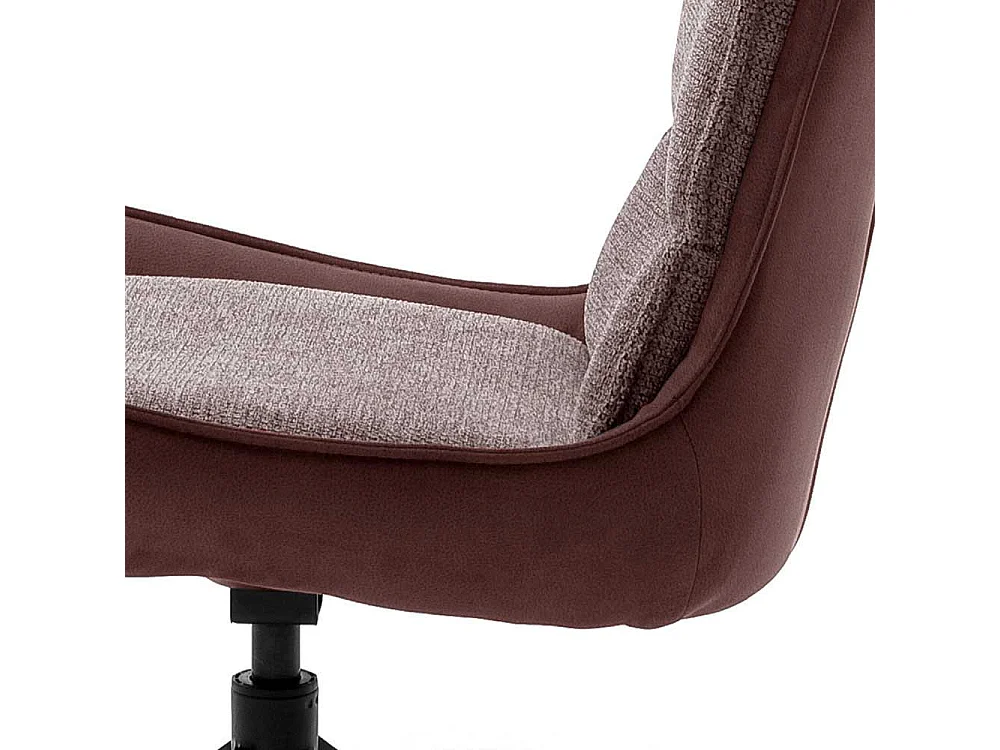 Esstisch St�hle in Rostfarben und Schwarz drehbar (2er Set)