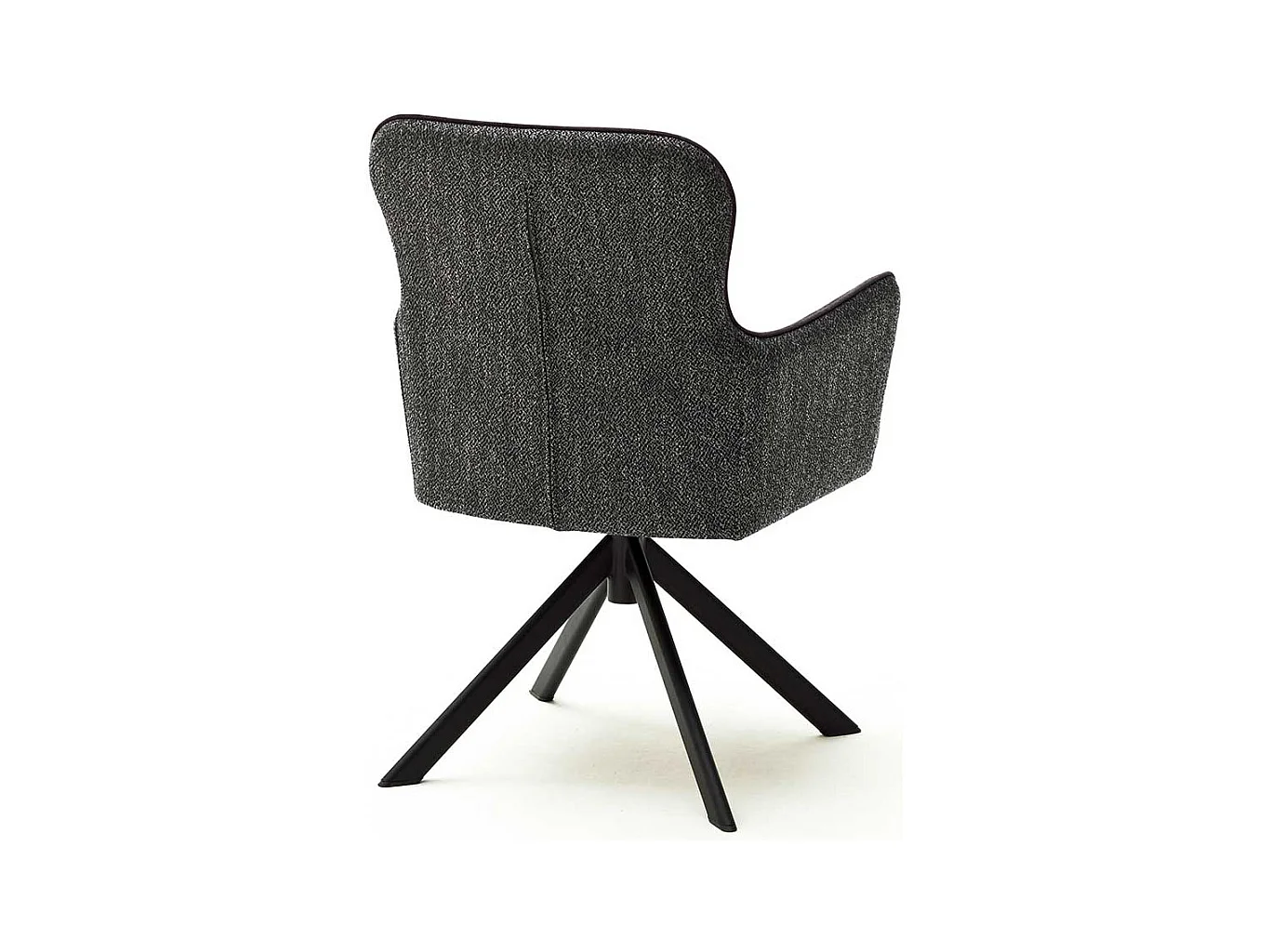 Esszimmerarmlehnst�hle in Anthrazit Stoff drehbar (2er Set)