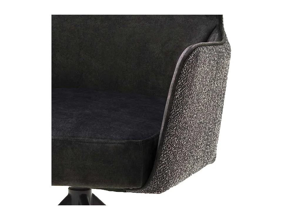 Esszimmerarmlehnst�hle in Anthrazit Stoff drehbar (2er Set)