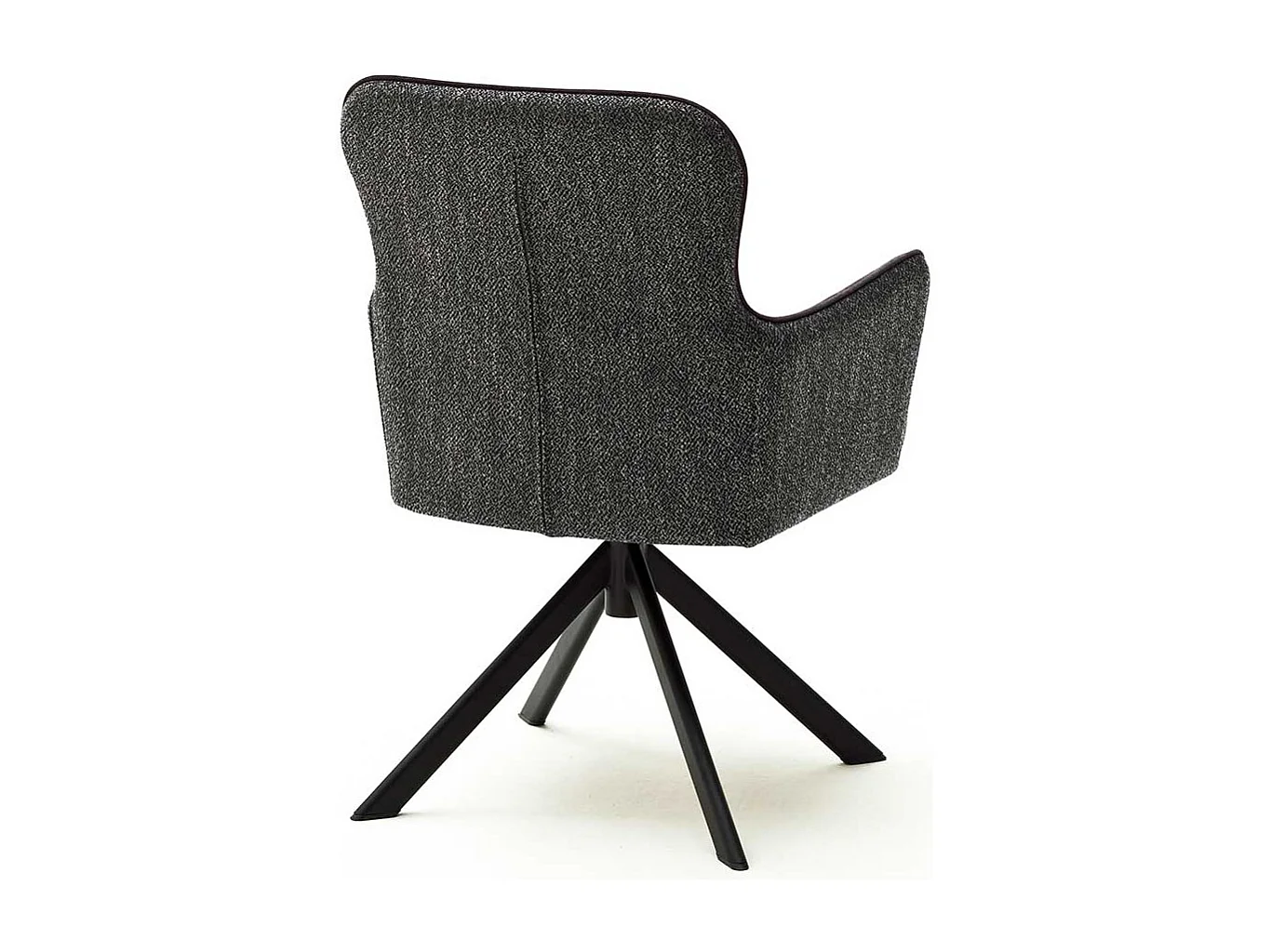 Esszimmerarmlehnst�hle in Anthrazit Stoff drehbar (2er Set)