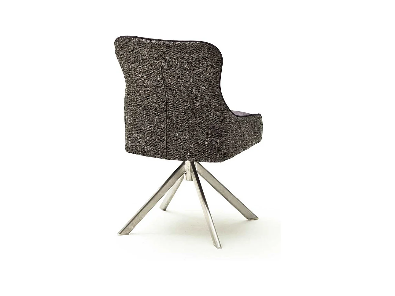 Drehbare St�hle in Hellbraun Stoff modern (2er Set)