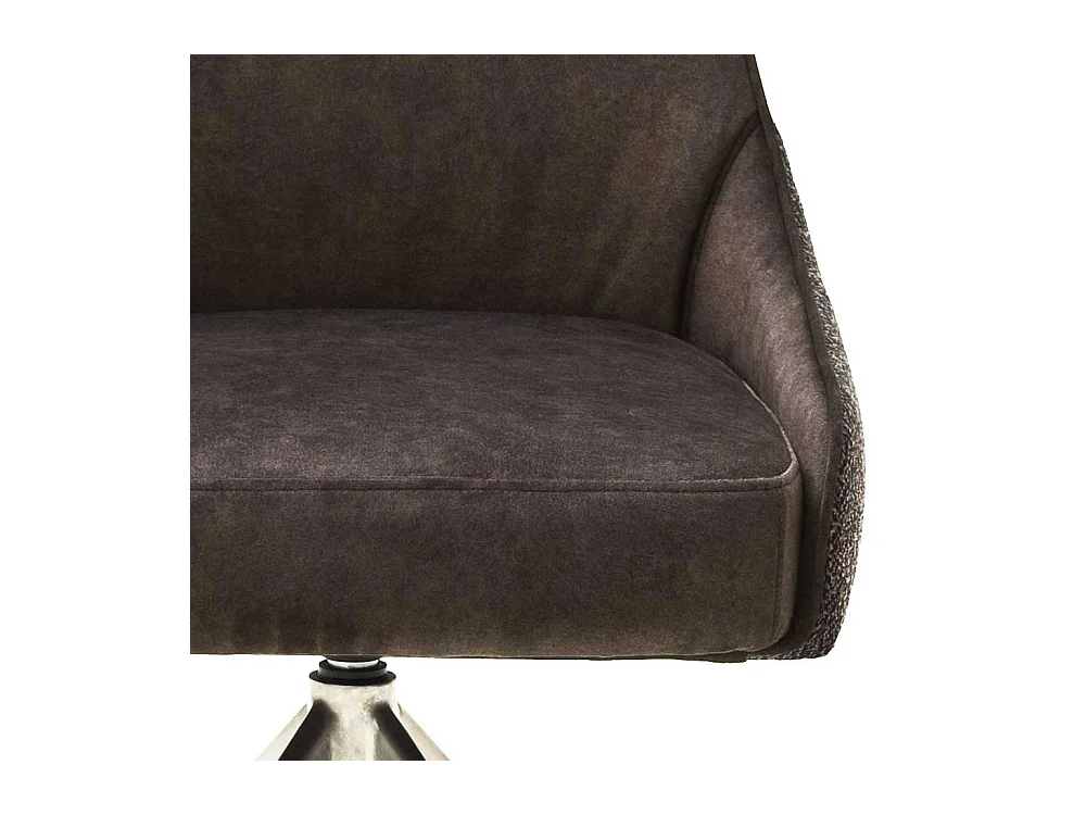 Drehbare St�hle in Hellbraun Stoff modern (2er Set)